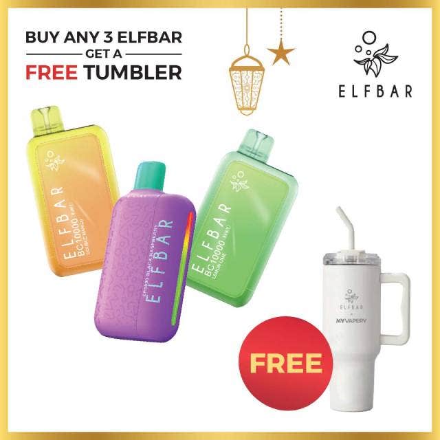 Buy Any 3 ElfBar & Get a FREE Tumbler
